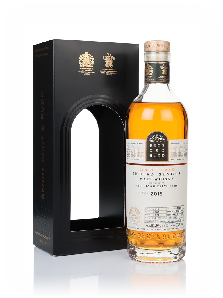 Paul John 2015 (cask 6414) (bottled 2021) - Berry Bros. & Rudd 70cl product image