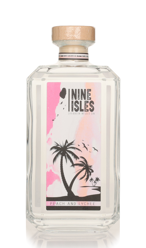 Nine Isles Peach and Lychee Gin 70cl product image