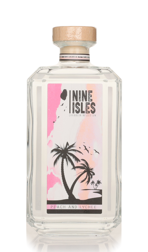Nine Isles Peach and Lychee Gin 70cl product image