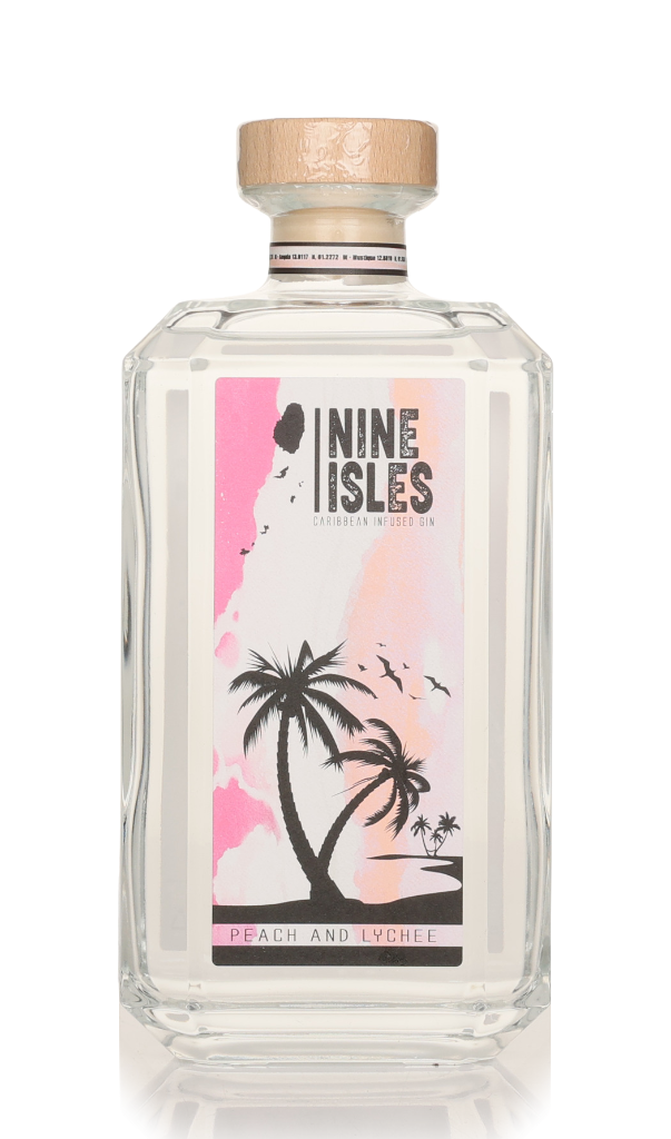 Nine Isles Peach and Lychee Gin 70cl product image