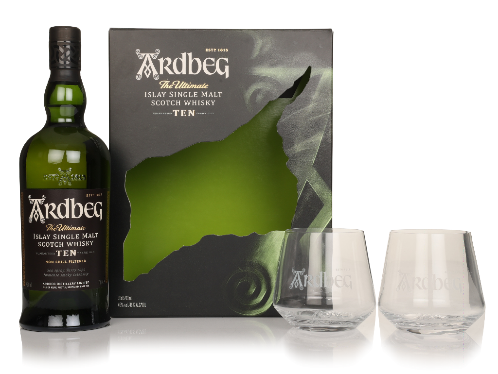 Ardbeg 10 Year Old Gift Set with 2x Glasses 70cl product image