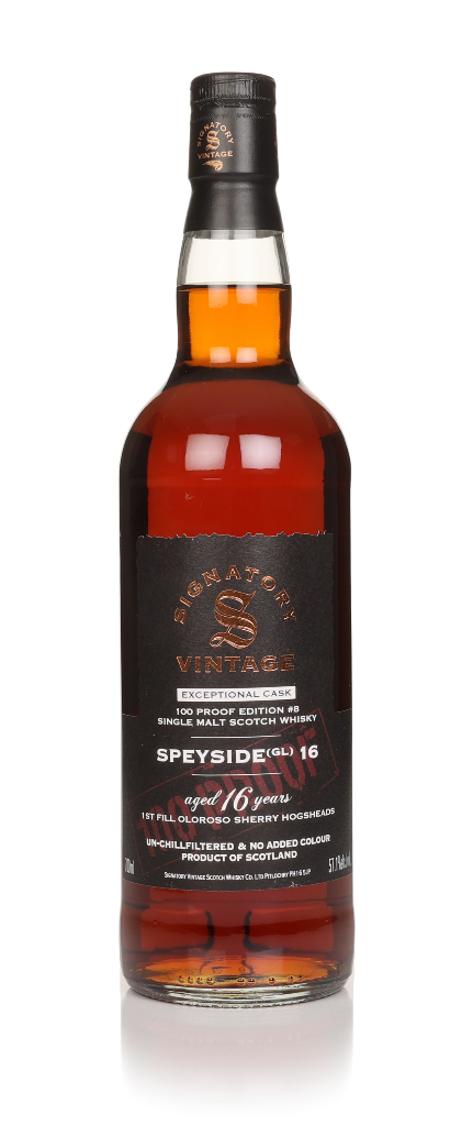 Speyside (GL) 16 Year Old Exceptional Cask - 100 Proof Edition #10 (Signatory) 70cl product image