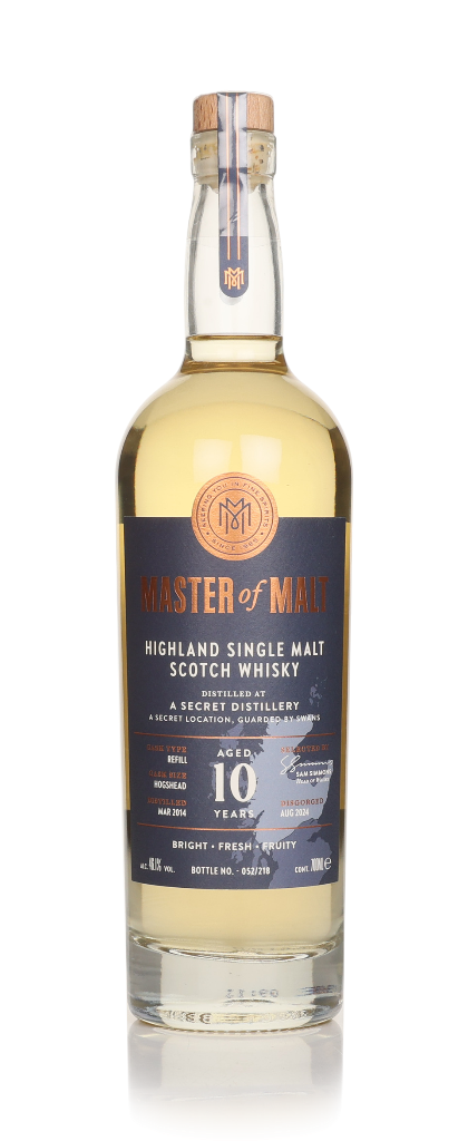 A Secret Highland Distillery 10 Year Old 2014 (Master of Malt) 70cl product image