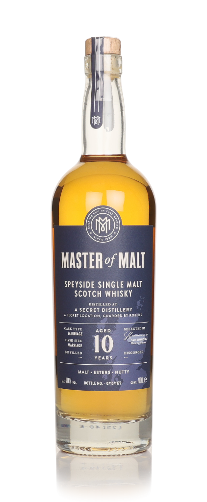 A Secret Speyside Distillery 10 Year Old (Master of Malt) 70cl product image