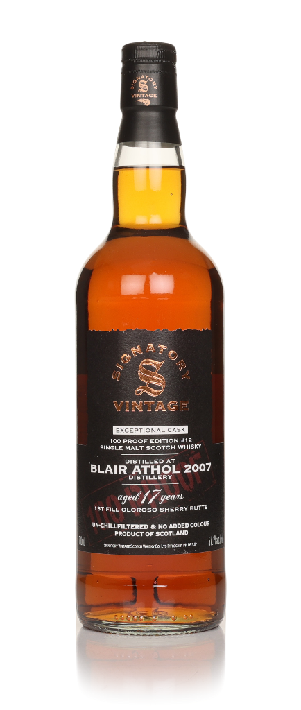 Blair Athol 17 Year Old Exceptional Cask - 100 Proof Edition #12 (Signatory) 70cl product image