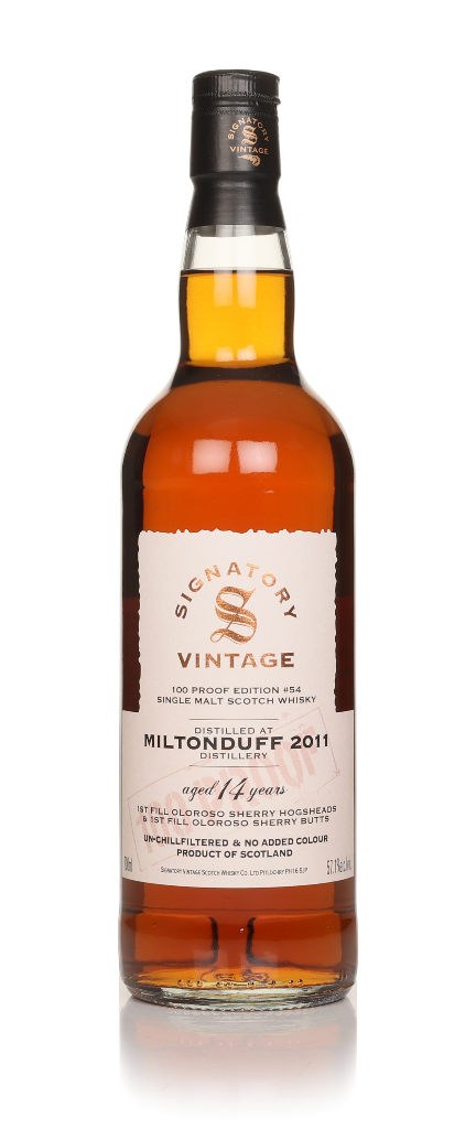 Miltonduff 13 Year Old 2011 - 100 Proof Edition #54 (Signatory) 70cl product image