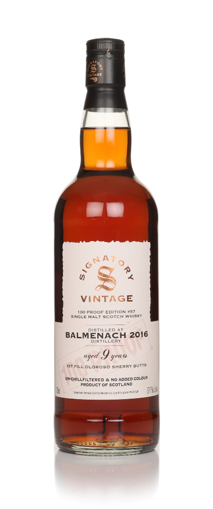 Balmenach 9 Year Old 2016 - 100 Proof Edition #57 (Signatory) 70cl product image
