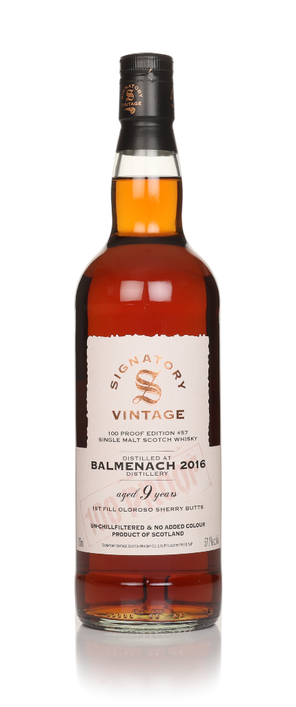 Balmenach 9 Year Old 2016 - 100 Proof Edition #57 (Signatory) 70cl product image