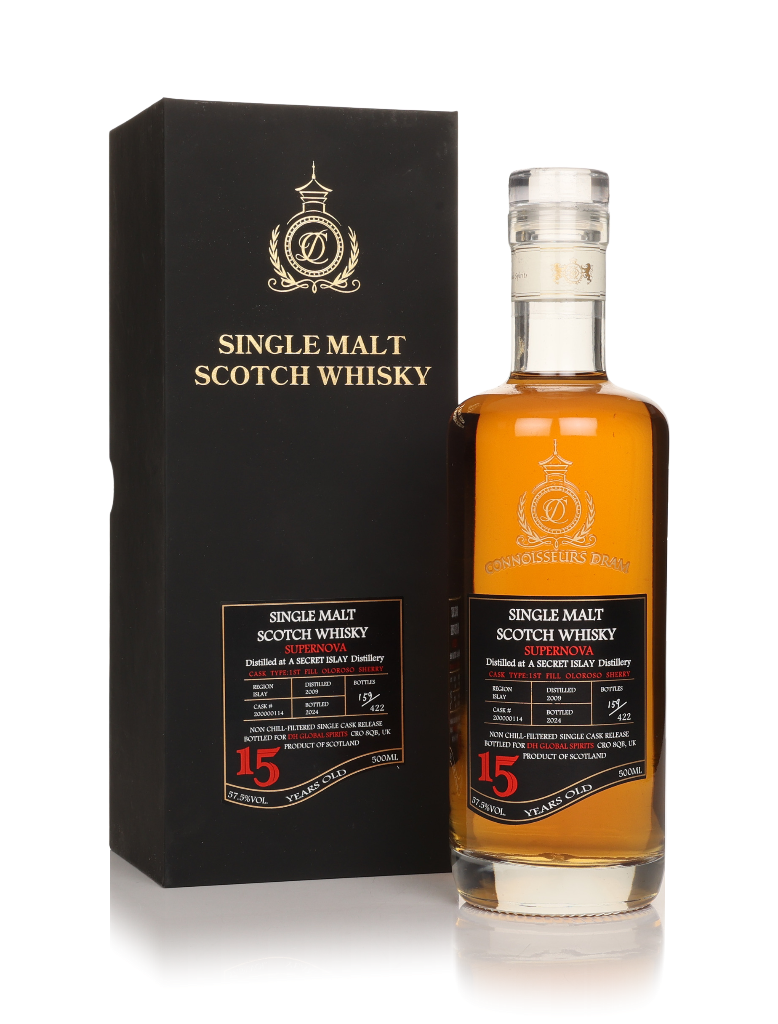 Supernova Secret Islay 15 Year Old 2009 (Connoisseurs Dram) 50cl product image