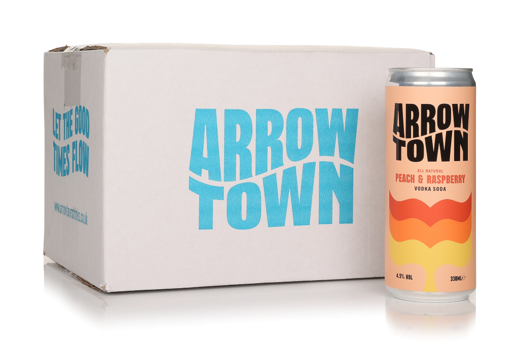 Arrowtown Peach & Raspberry Vodka Soda (12 x 330ml) 396cl product image