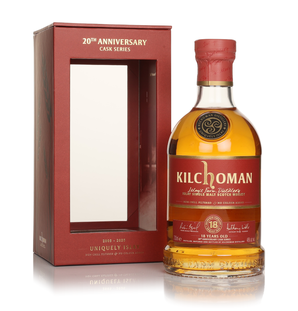 Kilchoman 18 Year Old Bourbon Cask Matured 20th Anniversary Series 70cl product image