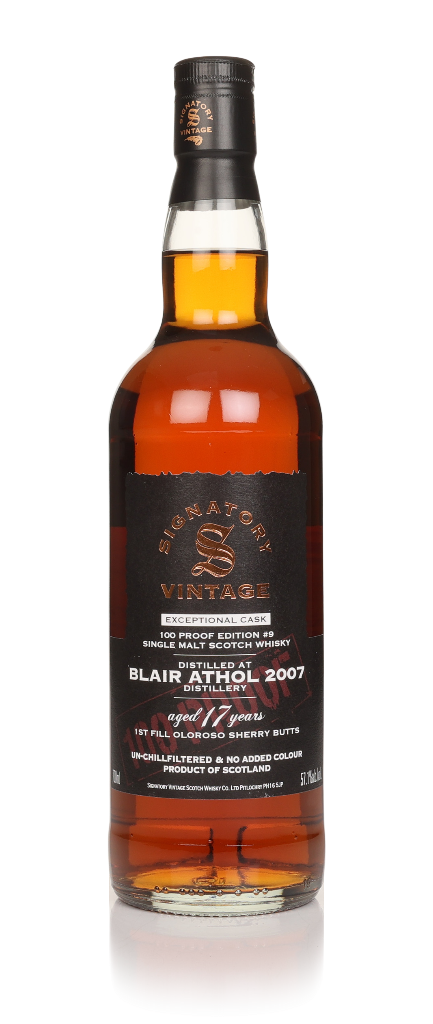 Blair Athol 17 Year Old 2007 Exceptional Cask - 100 Proof Edition #9 (Signatory) 70cl product image