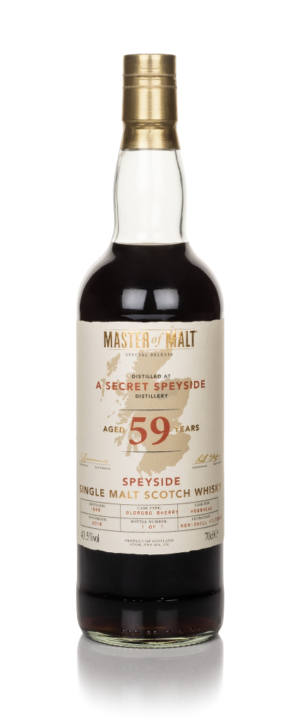 Secret Speyside Distillery 59 Year Old 1956 Competition Exclusive (Master of Malt) 70cl product image