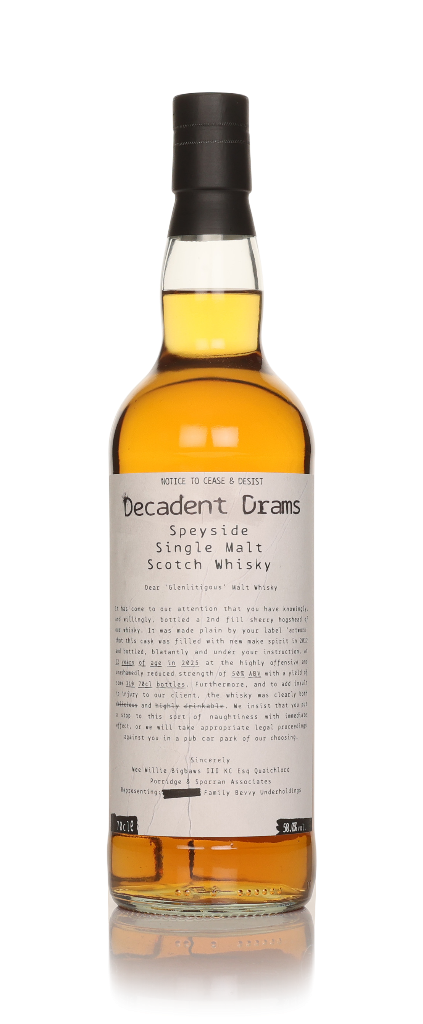 Glenlitigious 12 Year Old 2012 - Decadent Drams (Decadent Drinks) 70cl product image