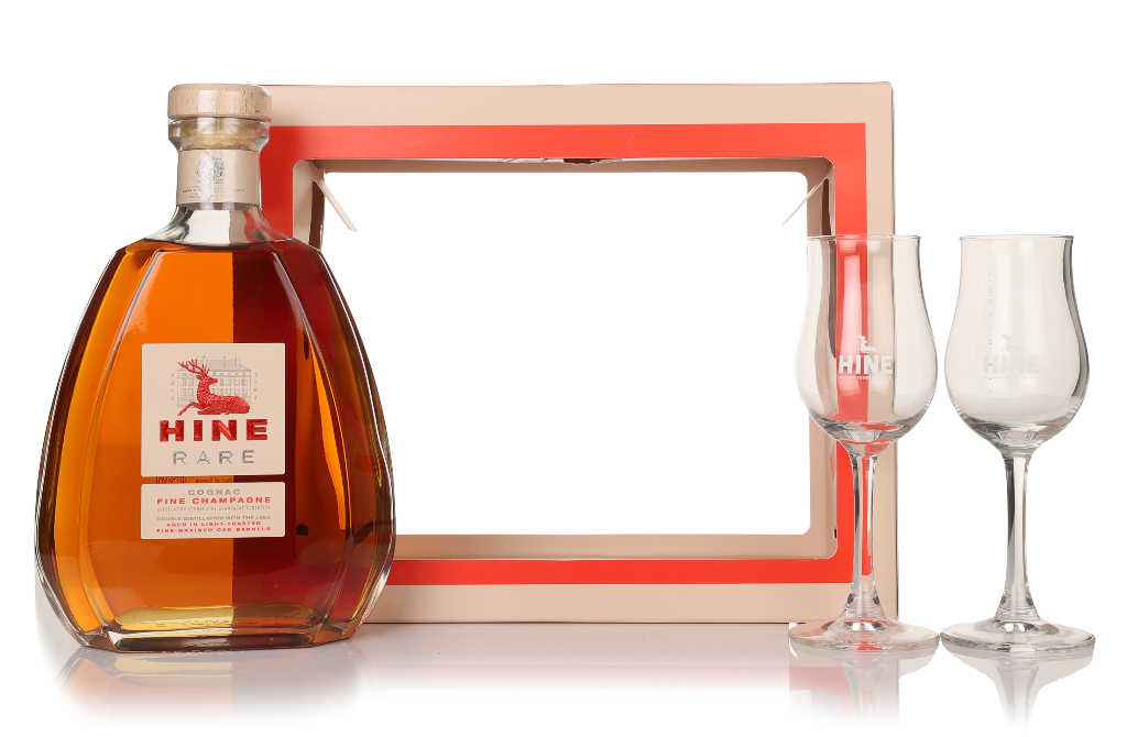 Hine Rare Gift Set with 2x Glasses Clearance product image
