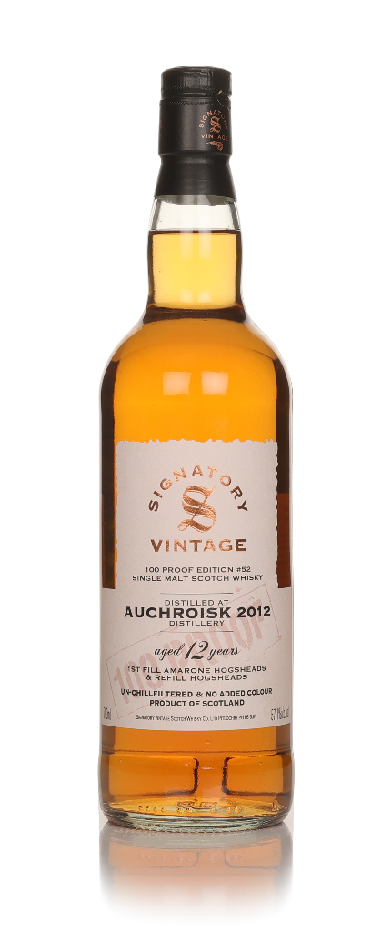 Auchroisk 12 Year Old 2012 - 100 Proof Edition #52 (Signatory) 70cl product image