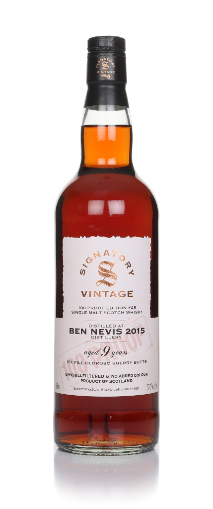 Ben Nevis 9 Year Old 2015 - 100 Proof Edition #48 (Signatory) 70cl product image