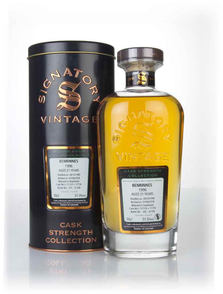 Benrinnes 21 Year Old 1996 (casks 11724 & 11726) - Cask Strength Collection (Signatory) 70cl product image