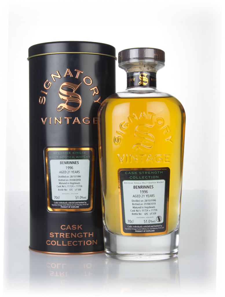 Benrinnes 21 Year Old 1996 (casks 11724 & 11726) - Cask Strength Collection (Signatory) 70cl product image