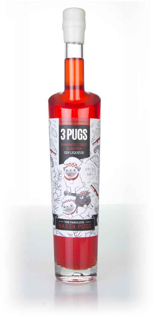 3 Pugs Bakewell Tart Gin Liqueur 50cl product image