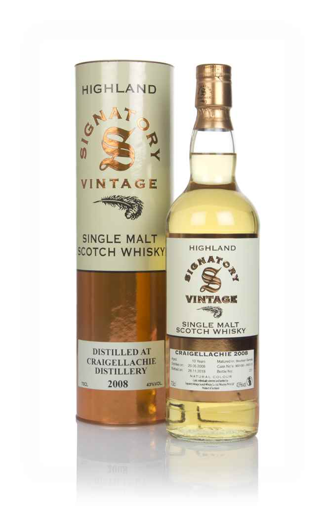 Craigellachie 10 Year Old 2008 (cask 800109 & 800110) - Signatory 70cl product image