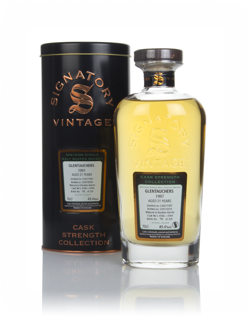 Glentauchers 21 Year Old 1997 (casks 4166 & 4169) - Cask Strength Collection (Signatory) 70cl product image
