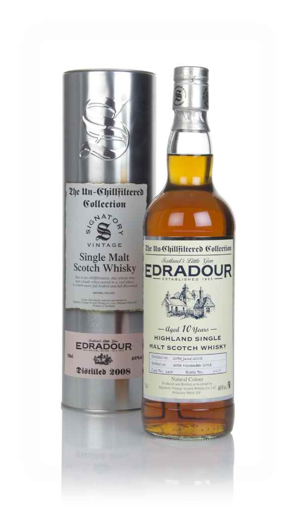 Edradour 10 Year Old 2008 (cask 165) - Un-Chillfiltered Collection (Signatory) 70cl product image