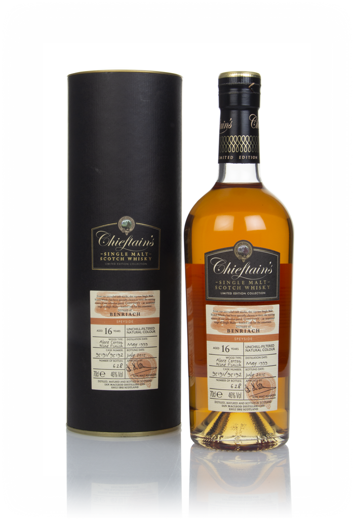 Benriach 16 Year Old 1999 (casks 95191 & 95192) - Chieftain's (Ian Macleod) 70cl product image
