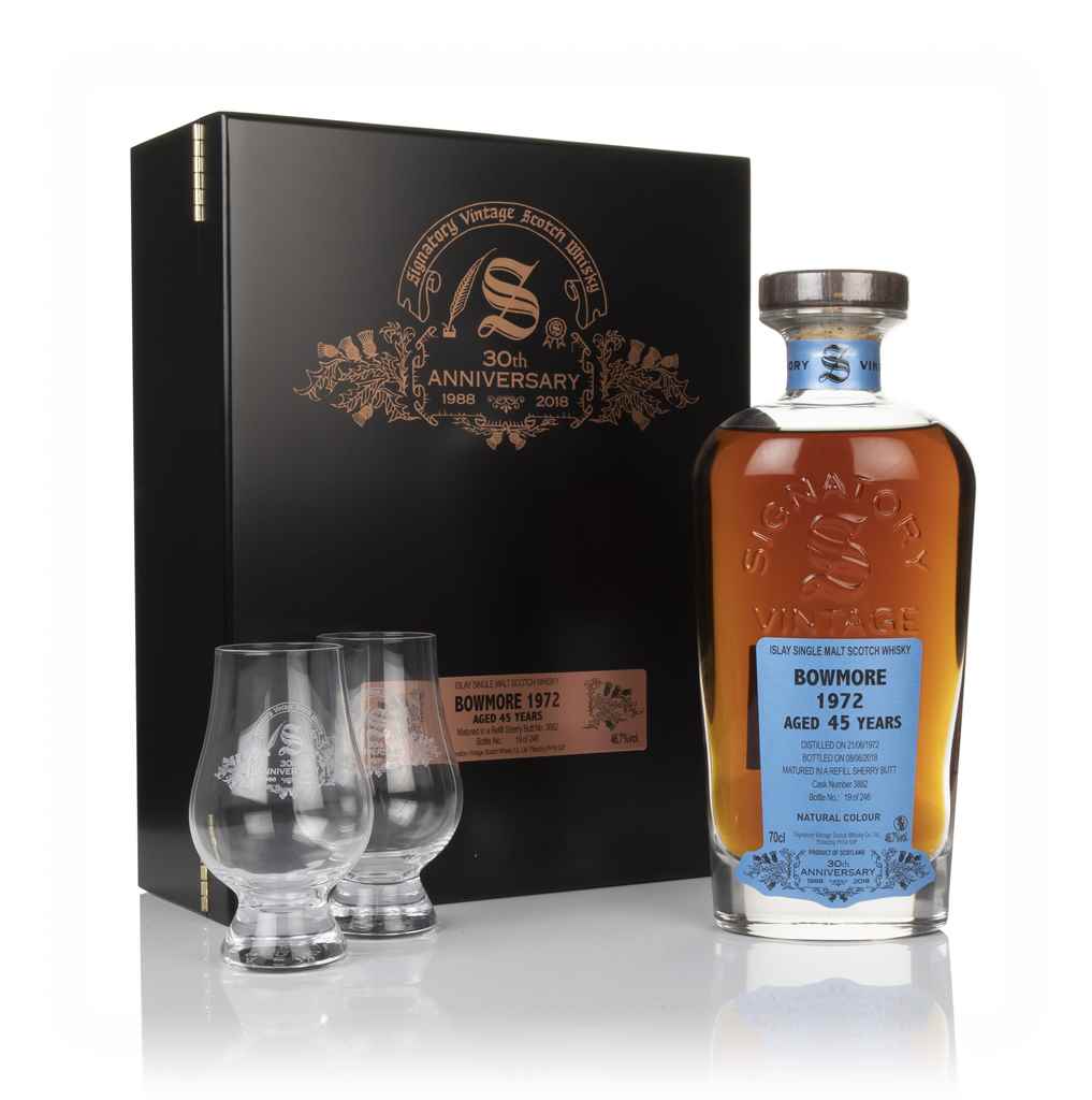 Bowmore 45 Year Old 1972 (cask 3882) - 30th Anniversary Gift Box (Signatory) 70cl product image