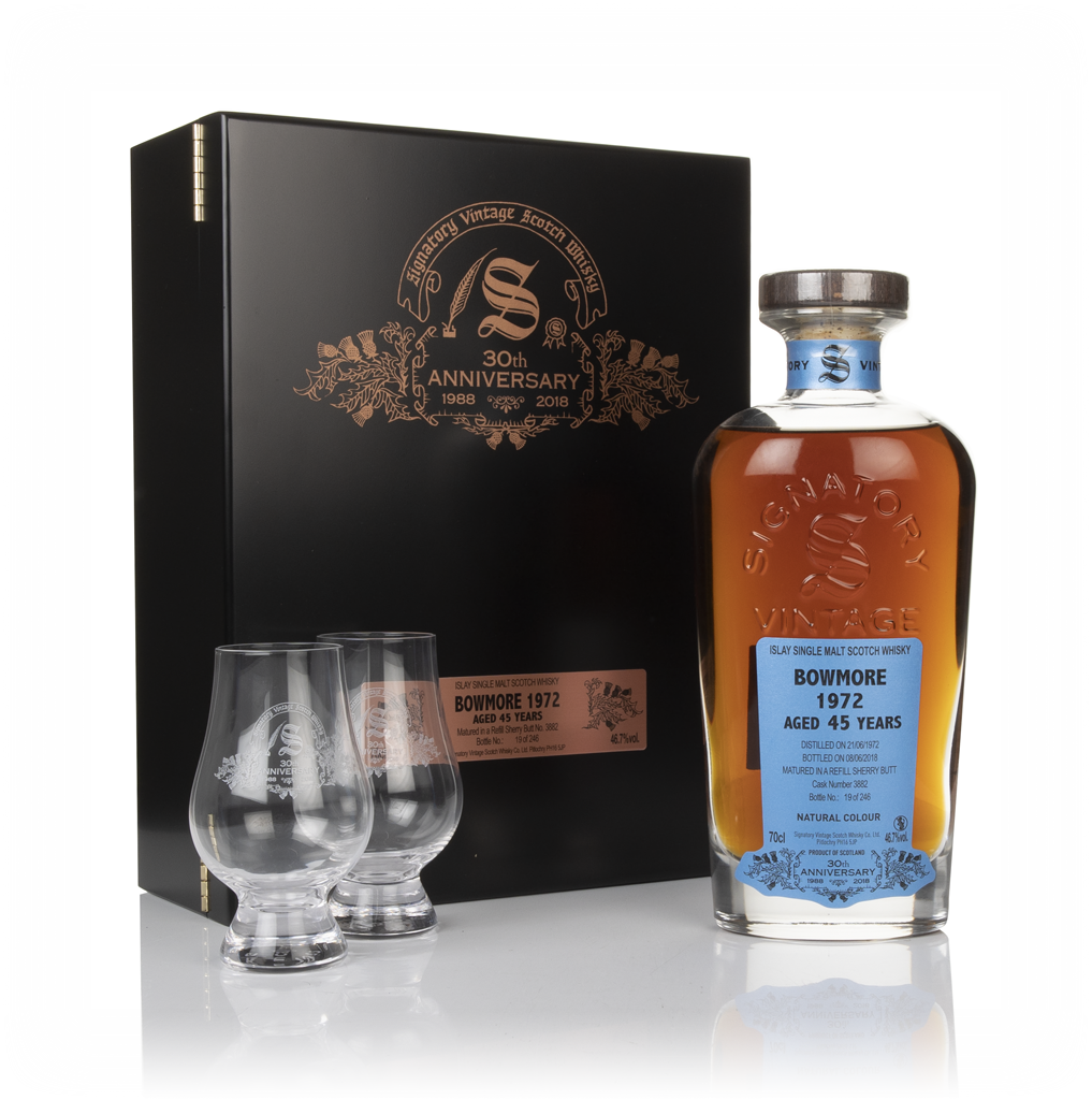 Bowmore 45 Year Old 1972 (cask 3882) - 30th Anniversary Gift Box (Signatory) 70cl product image