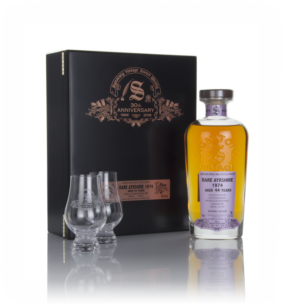 Rare Ayrshire (Ladyburn) 44 Year Old 1974 (cask 2606) - 30th Anniversary Gift Box (Signatory) 70cl product image