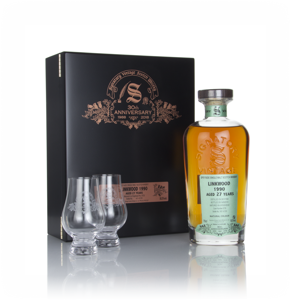 Linkwood 27 Year Old 1990 (cask 9735) - 30th Anniversary Gift Box (Signatory) 70cl product image