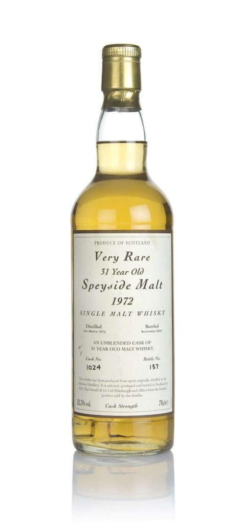 Glenlivet 31 Year Old 1972 (cask 1024) - Very Rare (R. N. MacDonald) 70cl product image