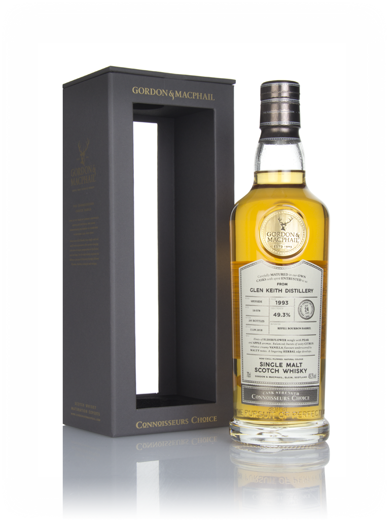 Glen Keith 24 Year Old 1993 (batch 18/078) - Connoisseurs Choice (Gordon & MacPhail) 70cl product image