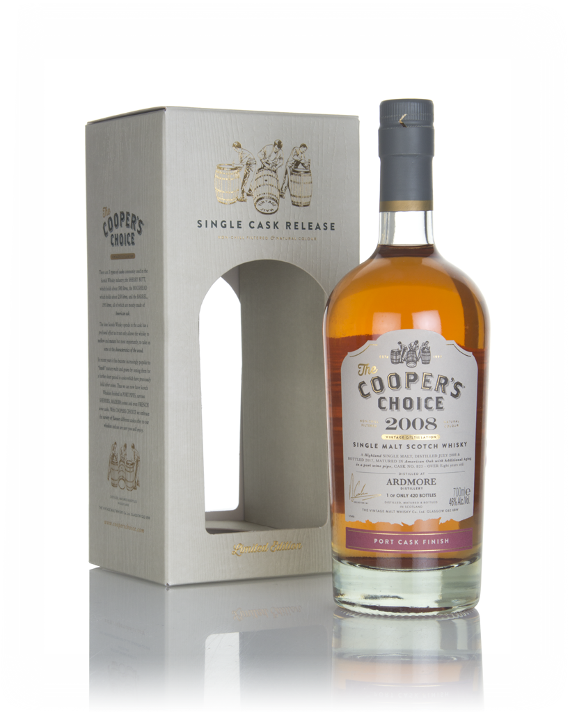 Ardmore 8 Year Old 2008 (cask 823) - The Cooper's Choice (The Vintage Malt Whisky Co.) 70cl product image