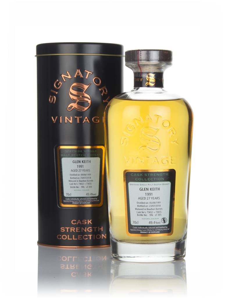 Glen Keith 27 Year Old 1991 (casks 73652 & 73655) - Cask Strength Collection (Signatory) 70cl product image