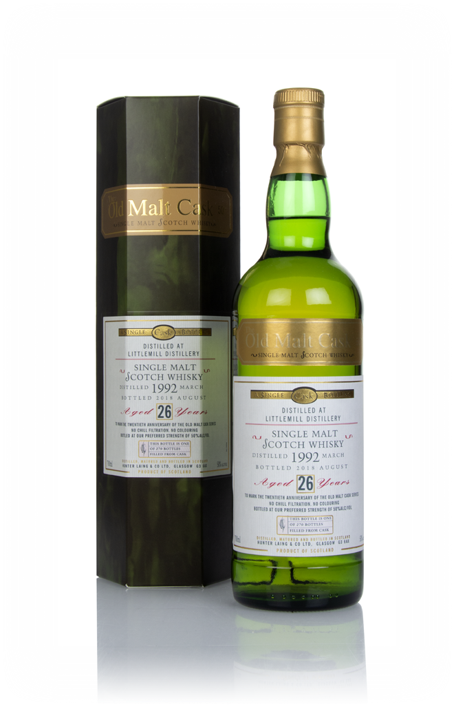 Littlemill 26 Year Old 1992 - Old Malt Cask (Hunter Laing) 70cl product image