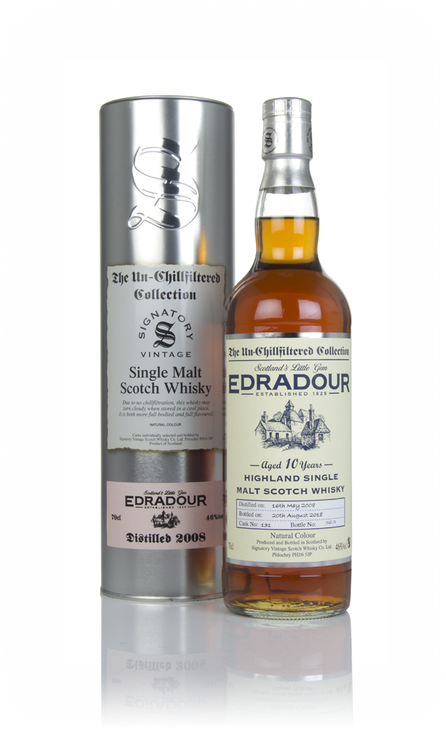 Edradour 10 Year Old 2008 (cask 131) - Un-Chillfiltered Collection (Signatory) 70cl product image
