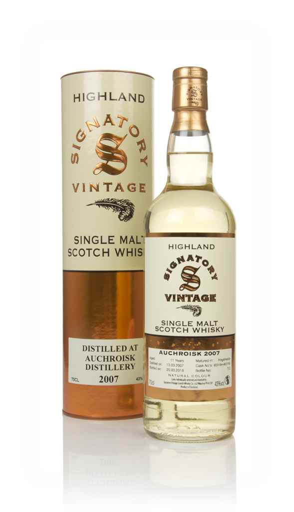 Auchroisk 11 Year Old 2007 (casks 803194 & 803195) - Signatory 70cl product image