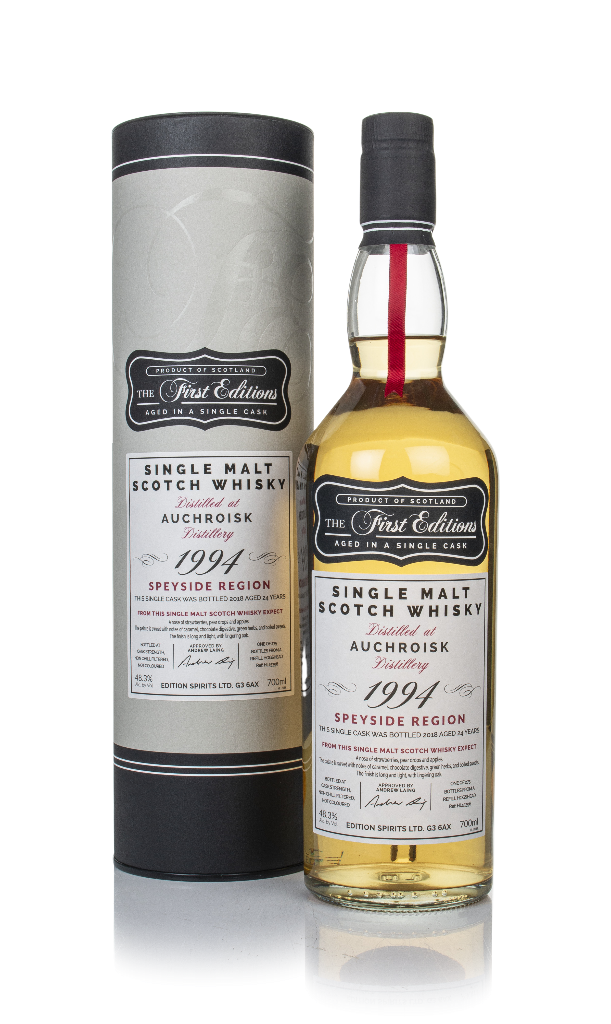 Auchroisk 24 Year Old 1994 (cask 15396) - The First Editions (Hunter Laing) 70cl product image