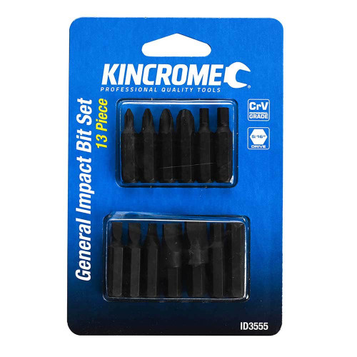 13PCE ASSORTED IMPACT DRIVER BIT SET