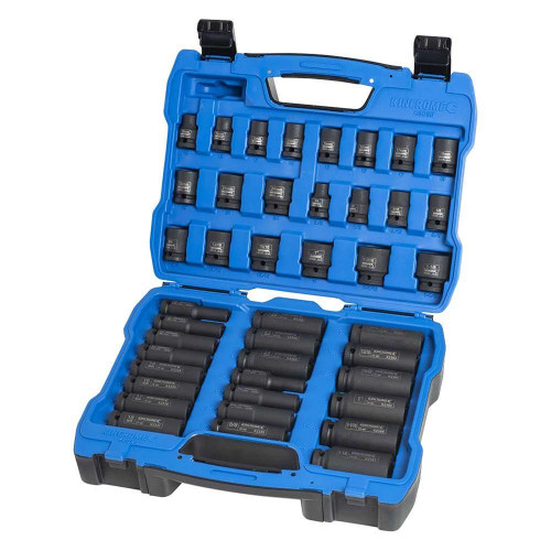 42PCE 1/2\" DR MET/IMP DEEP/STANDARD IMPACT SOCKET SET