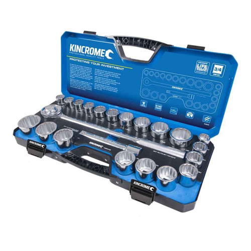 22PCE 24-50MM & 5/1-1.7/8\" 3/4\" DRIVE SOCKET SET