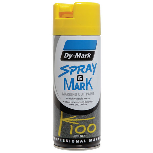 SPRAY & MARK LAYOUT PAINT YELLOW 350G AEROSOL