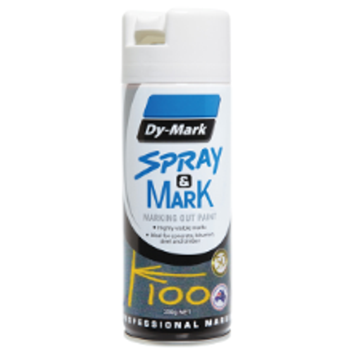 SPRAY & MARK LAYOUT PAINT WHITE 350G AEROSOL