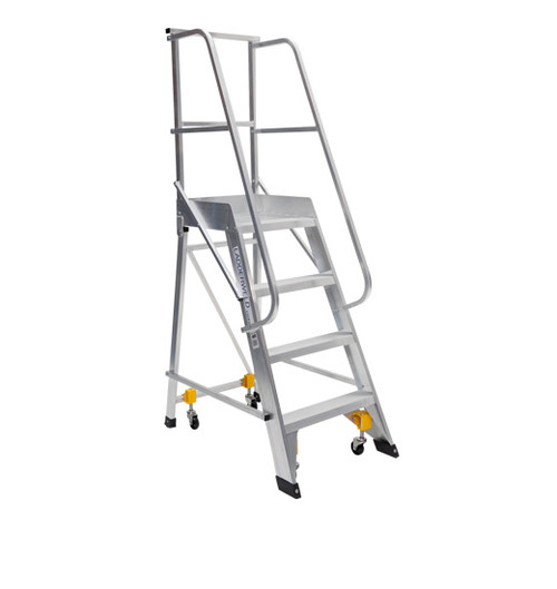 1.96M WELDED ALUM ORDER PICKER LADDER 130KG