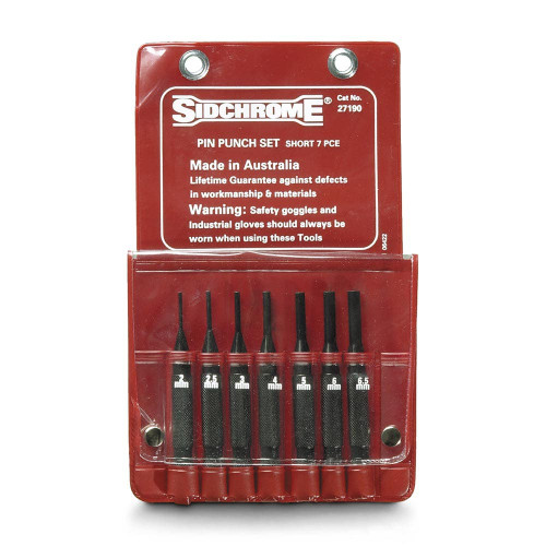 7PCE SHORT PIN PUNCH SET