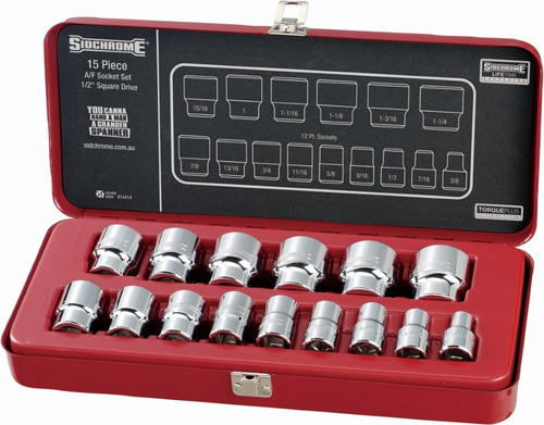 15PCE 1/2\" DRIVE AF SOCKET SET