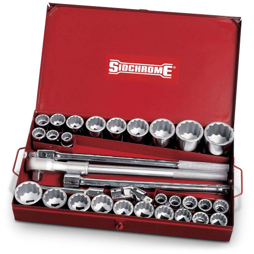 32PCE 3/4\" DRIVE METRIC/AF SOCKET SET