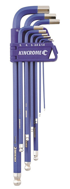 9PCE METRIC BALL POINT HEX KEY SET